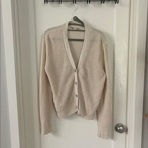 Faherty Cream Cardigan Sweater